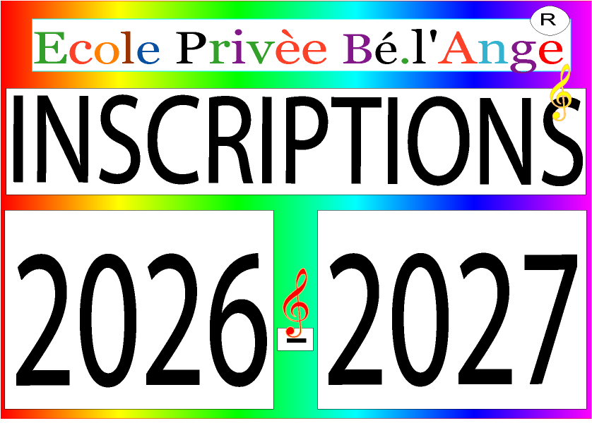 Inscriptions 2026 - 2027